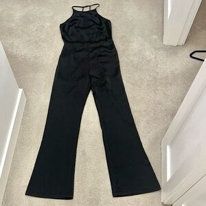 Cotton Candy Women’s Black Satin Jumpsuit Size Medium